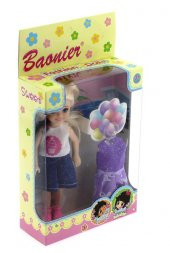 Baonier Mor Yedek Elbiseli Bebeğim - 2