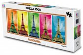 KS Puzzle 1000 Parça Panoramik Pop Art Eyfel Kulesi - 1