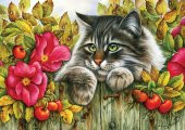 KS Puzzle 1000 Parça  Rose Hedge Güllü Çit - 2