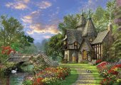 KS Puzzle 1000 Parça The Old Waterway Cottage Eski Suyolu Kır Evi - 2
