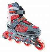 Mega Işıklı Kırmızı Örümcek Paten 34-37 M - 1