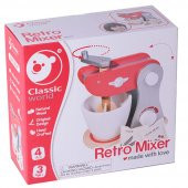 Classic World Ahşap Nostaljik Kırmızı Mikser - 1