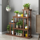 Eskitme Ahşap Dekoratif Çiçeklik Saksılık Balkon Bahçe Standı - 1