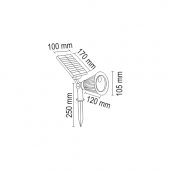 HELİOS Solar Spot Aydınlatma IP 65 GÜNIŞIĞI (88-2004) HS-4003 - 2