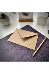 250 Adet Mektup Zarfı 13x18cm 100gr. Kraft - 1