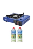 Nurgaz Ng 501 Tekli Portatif Mavi Ocak + 2 Adet Kartuş - 1