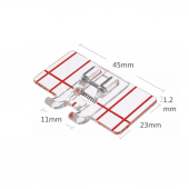 Çok Çizgili Dekoratif Dikiş Ayağı Şeffaf 7 mm - 3