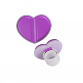 Mıknatıslı İğne Tutucu Bileklik Kalp Mor thumbnail 1