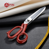 BRT 9 Kırmızı Saplı Terzi, Tekstil, Modelist ve Ev Makası 9 inç thumbnail 2