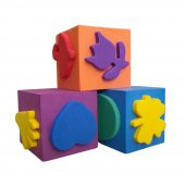 Sünger Baskı Eva Küp 5x5 Cm 3 Adet 1 Paket Artlantis Küp Eva Baskı 1 Paket - 2