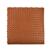 ASIMOĞLU Plastik Geçmeli Kahverengi Yer Karosu 33x33 Cm 9 ADET - 1