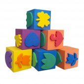 Sünger Baskı Eva Küp 5x5 Cm 6 Adet 1 Paket Artlantis Küp Eva Baskı 1 Paket - 1