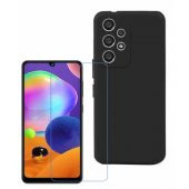 Samsung Galaxy A13 4G Kılıf Silikon Premier Kamera Korumalı + Temperli Kırılmaz Cam - 1