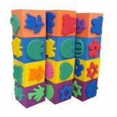 Sünger Baskı Eva Küp 5x5 Cm 12 Adet 1 Paket Artlantis Küp Eva Baskı 1 Paket - 1