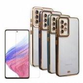 Samsung Galaxy A53 Kılıf Silikon Voit Clear Kamera Korumalı + Cam thumbnail 1
