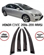 Honda Civic Cam Rüzgarlığı 4lü 2006-2012 Arası - 1