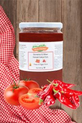 Karşı Köyden Domates & Biberli Karışık Salça/Sos - Odun Ateşinde Kaynatma - 600gr - 1