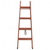 4 BASAMAKLI ÇİFT ÇIKIŞLI AHŞAP MERDİVEN (YÜKSEKLİK 1.40 MT) thumbnail 4