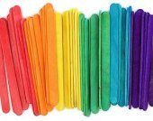 Kraf Kids Ahşap Çubuk Renkli Küçük 50li KK171 - 1