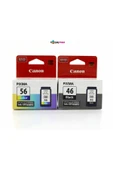 Canon Pg46 56 İkili Paket E414 E474 E484 Kartuş - 2