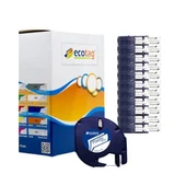 Dymo Ecotag Plastik Şerit Etiket Sarı Muadil 10lu Paket thumbnail 1