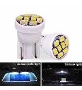 10 Adet Turuncu Renk T10 Park Ampulü Dipsiz Ampul Led Ampul Her Araca Uyar Bagaj Plaka iç aydınlatma - 3