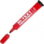 Hi-Text 830PC Permanent Marker Kesik Uçlu Kırmızı 12 Adet - 2