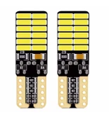 2 Adet KIRMIZI Renk T10 Dipsiz Led Ampul 24 LEDLİ Park Ampulü Gündüz Farı Yüksek Işık Güçlü - 1