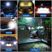 2 Adet MAVİ Renk T10 Dipsiz Led Ampul Park Ampulü Gündüz Farı Yüksek Işık Güçlü CANBUSLÜ - 3