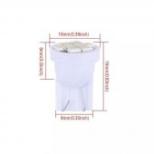 2 Adet SARI Renk T10 Park Ampulü Dipsiz Ampul Led Ampul Her Araca Uyar Bagaj Plaka iç aydınlatma - 7