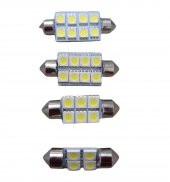 2 Adet Sofit Led Aydınlatma Tavan Plaka Oto İç Aydınlatma Süper Güçlü Beyaz Işık - 1