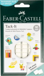 Faber Castell Tack-it Hamur Yapıştırıcı Karışık Renk 50 Gr 90 Ad. thumbnail 5