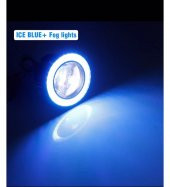 ANGEL FAR 76 Mm Beyaz Mavi Mercekli Buz Mavi Angel Led Halkalı Sis Led 2 ADET - 2