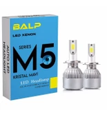 BALP M5 KRİSTAL MAVİ RENK Led Zenon 9006 Led Xenon 40w 9600lm Far Ampülü Şimşek Etkili SERİES-M5-İCE - 1