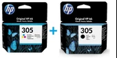 Hp 305 Siyah 3Ym61Ae Hp 305 Renkli 3Ym60Ae Kartuş - 1
