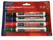 Kraf 770 Beyaz Tahta Kalemi Doldurulabilir 4 Renk Seti - 1