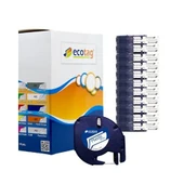 Dymo Letratag Muadil Plastik Şerit Etiket Mavi 10lu Paket - 1