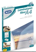 MAS LAMİNASYON FİLMİ A4 125MIC 100LÜ ÜCRETSİZ KARGO thumbnail 1