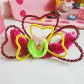 25 Adet Eğitici Şönil Seti - Renkli Tüylü Peluş Tel Çubuklar - 4