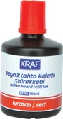 BEYAZ TAHTA KALEMİ MÜREKKEBİ KIRMIZI 100 ML 450G - 1
