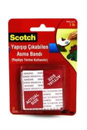 3M SCOTCH 108 ÇİFT TARAFLI YAPIŞIP ÇIKABİLEN ASMA BANDI 25,4MM - 1