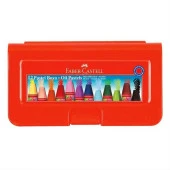 Faber Castell Pastel Boya 12 li Sert Plastik Kutu - 1