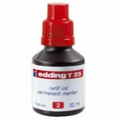 EDDING PERMANENT KALEM MÜREKKEBİ 30 ML E-T25 KIRMIZI Ücretsiz Kar - 1