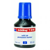 EDDING PERMANENT KALEM MÜREKKEBİ 30 ML E-T25 MAVİ Ücretsiz Kargo - 1