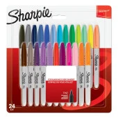 Sharpie Fine Permanent Markör 24lü Karışık Renk Ücretsiz Kargo thumbnail 1