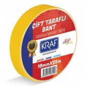 KRAF ÇİFT TARAFLI BANT 19MM X 25 METRE - 1