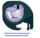 Dymo Letratag Plastik Etiket Şeffaf 12268 - 1