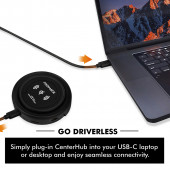 Promate CenterHub Type-C Hub Çoklayıcı Dönüştürücü İstasyon Adaptör 11 in 1 Arada 87w Wireless Telefon Şarjlı - 5