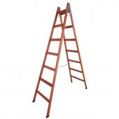 7 BASAMAKLI ÇİFT ÇIKIŞLI AHŞAP MERDİVEN (YÜKSEKLİK 2.30 MT) thumbnail 1