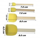 Ponpon Tampon Sünger Fırça Seti 4 Lü 1 Paket Artlantis Sünger Tampon 4 lü 1 Paket - 2